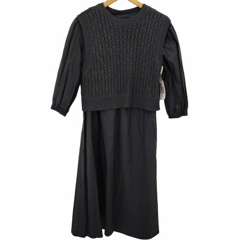ビーミングバイビームス B:MING by BEAMS ニットベスト付き ワンピース レディース S