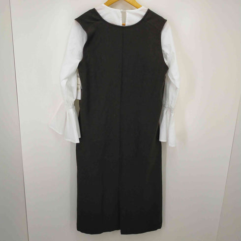 ビームスハート BEAMS HEART ジャンパースカート × ブラウス セット レディース F