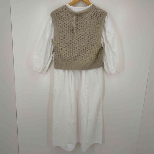ビーミングバイビームス B:MING by BEAMS ニットベスト付き ワンピース レディース S