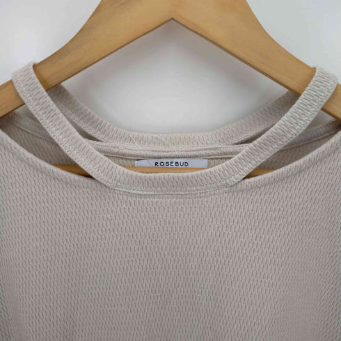 ローズバット ROSEBUD ビックシルエット長袖カットソー レディース F
