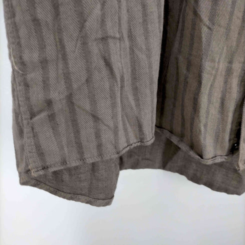 ジョンヘンリー JOHN HENRY ストライプ柄 レギュラーカラー長袖シャツ メンズ import:XL