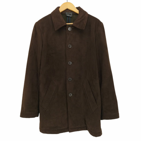 アニエスベーオム Agnes b.homme 裏地フリース フェイクスウェード ステンカラー ハーフコート メンズ EUR:50