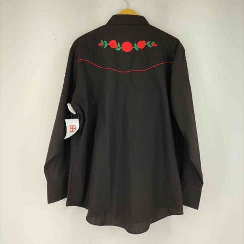 ely cattleman 薔薇刺繍 L/S ウエスタンシャツ メンズ import:XL