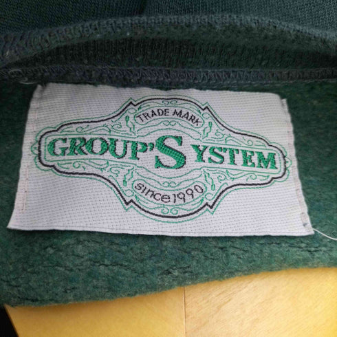 GROUP SYSTEM 90S ラバープリントデザインクルーネックスウェット メンズ