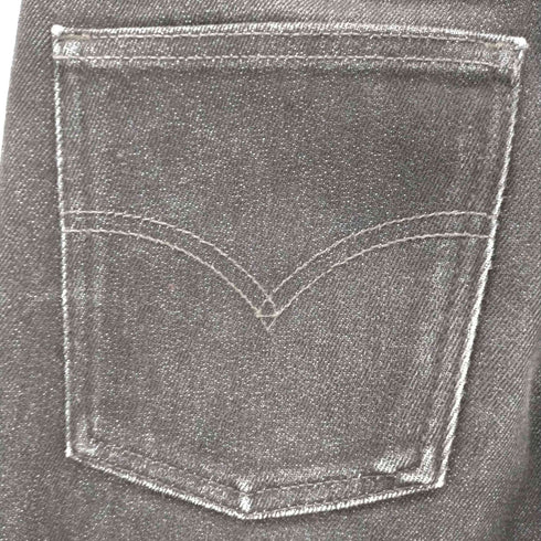 リーバイス Levis ユーロ イタリア製 417 刻印101 ブラックデニム フレアパンツ レディース US:26-27