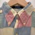 チャップスラルフローレン CHAPS RALPH LAUREN インドネシア製 パッチワーク 半袖シャツ メンズ import:S