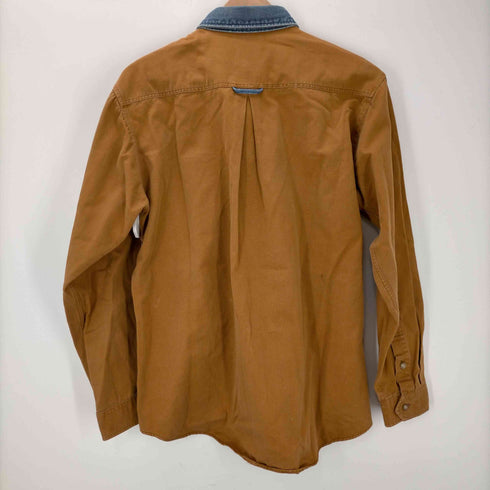 ROUGH STOCK by Panhandle Slim USA製 デニム切替 ボタンダウンシャツ メンズ import:M