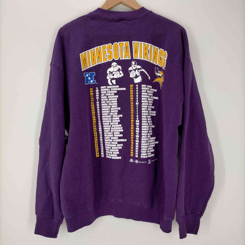 フルーツオブザルーム FRUIT OF THE LOOM USA製 GO VIKES プリントスウェット メンズ import:XL