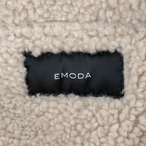 エモダ EMODA ショートフェイクムートンブルゾン レディース FREE