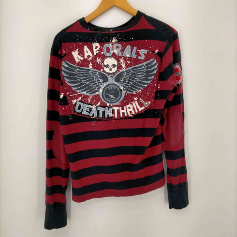 REDLINE バックスカルプリント ボーダーTシャツ メンズ JPN:XL