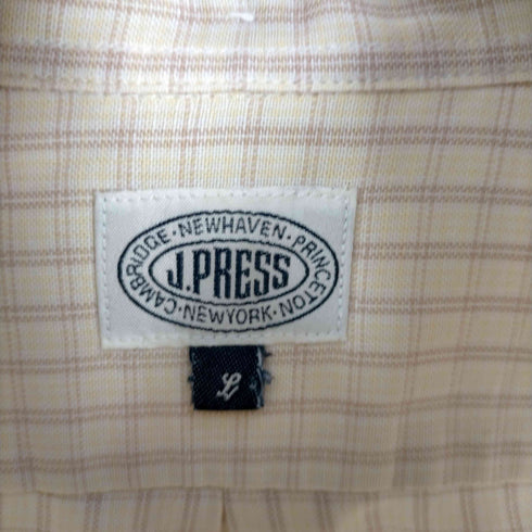 ジェイプレス J.PRESS 半袖チェック柄シャツ メンズ JPN:L
