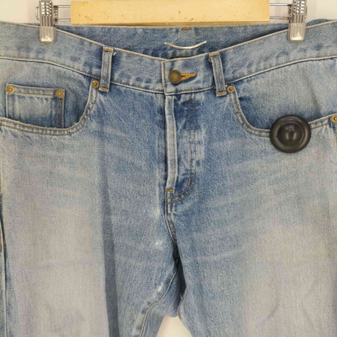 サンローランパリ SAINT LAURENT PARIS 20SS アンソニー期 スリムローウエスト 5ポケット ボタンフライ ストレートデニムパンツ メンズ 33