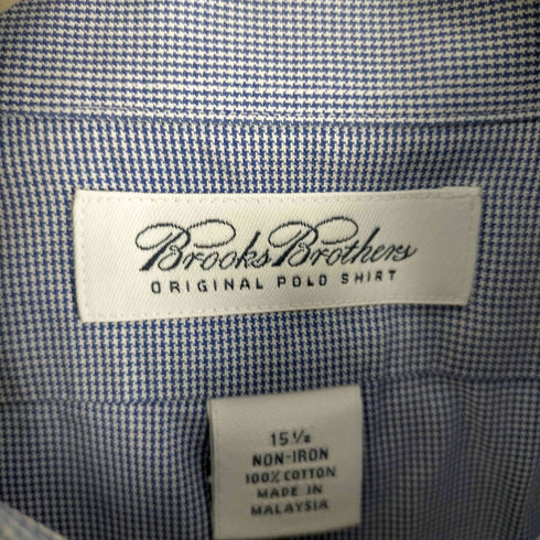 ブルックスブラザーズ BROOKS BROTHERS ノンアイロン チェック柄半袖シャツ メンズ 15-1/2