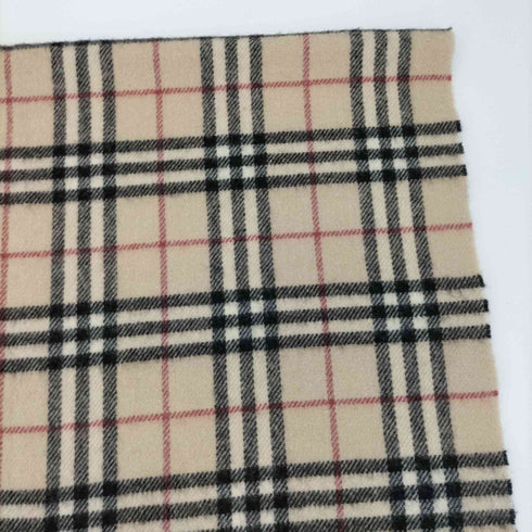 バーバリーロンドン BURBERRY LONDON ロゴ刺繍 ノバチェック ウールマフラー メンズ