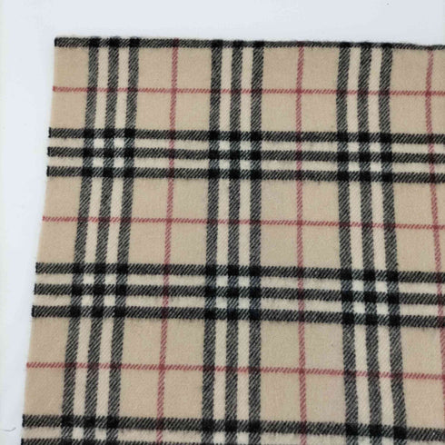 バーバリーロンドン BURBERRY LONDON ロゴ刺繍 ノバチェック ウールマフラー メンズ
