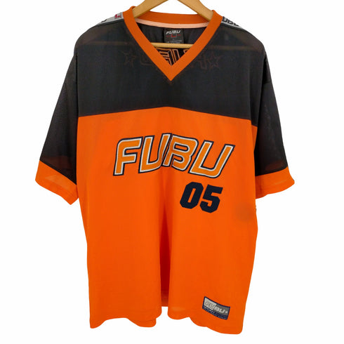 フブ FUBU 90-00s ゲームシャツ フットボールシャツ メンズ import:L