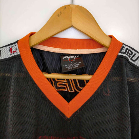 フブ FUBU 90-00s ゲームシャツ フットボールシャツ メンズ import:L