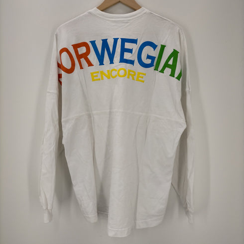 スピリットジャージ SPIRIT JERSEY フロントレースアップ Norwegian Epic White Long Sleeve Shirt メンズ JPN:M