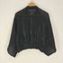 ザラ ZARA ドルマン スリーブ サテン シアー MA-1 フライト ボンバー ジャケット レディース import:M