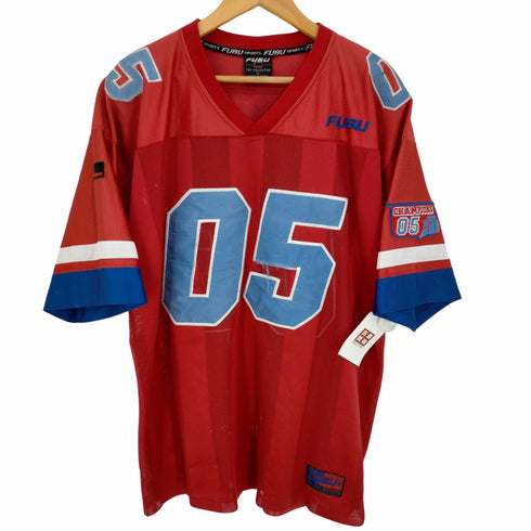 フブ FUBU 90s 韓国製 ゲームシャツ フットボールシャツ メンズ import:L
