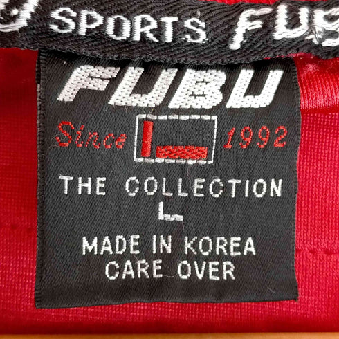 フブ FUBU 90s 韓国製 ゲームシャツ フットボールシャツ メンズ import:L