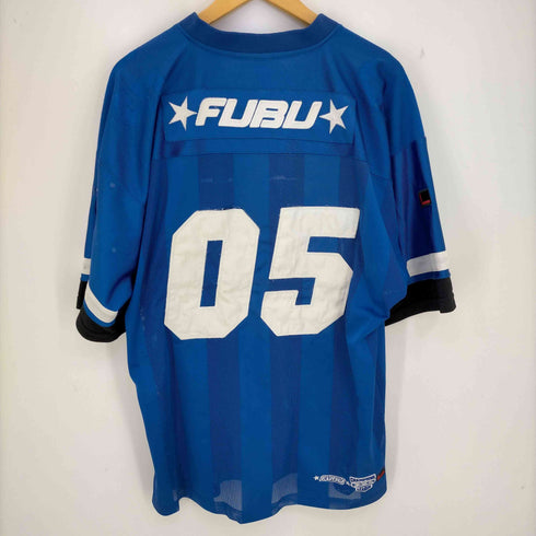 フブ FUBU 90s 韓国製 ゲームシャツ フットボールシャツ メンズ import:L