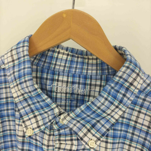 エディーバウアー Eddie Bauer LEGEND WASH チェック L/S ボタンダウン シャツ メンズ import:XL