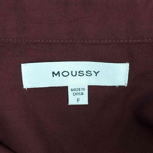 マウジー moussy OVERSIZED LIGHT SHIRT オーバーサイズ ライト シャツ レディース FREE