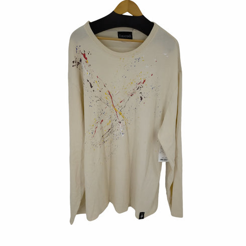 シアターエイト THEATER8 Remake Ls Tee ペンキ加工L/S TEE メンズ