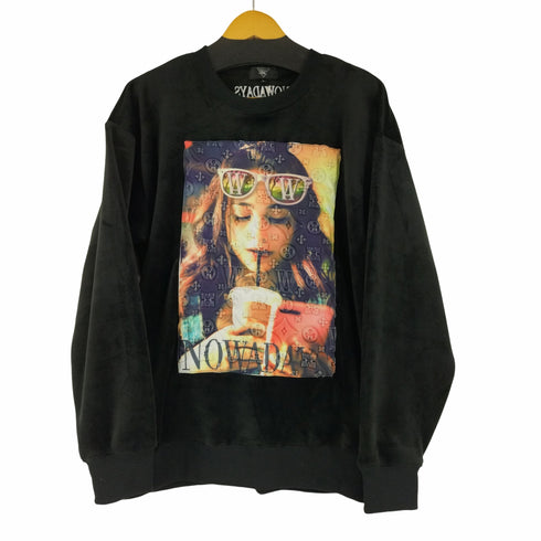 インザアティック In The Attic エンボス加工デザインベロアライクスウェット メンズ import:L
