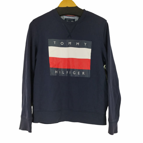 トミーヒルフィガー TOMMY HILFIGER フロントラバープリントスウェット レディース import:L