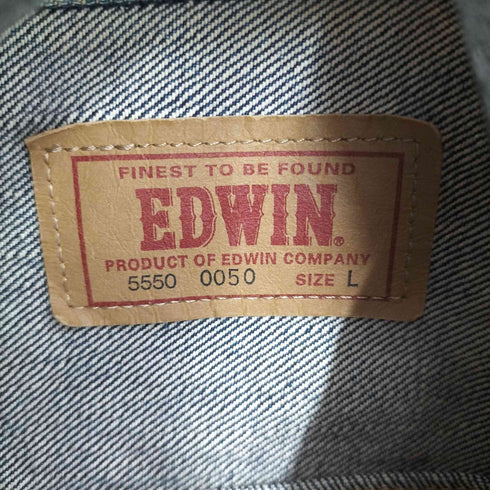 エドウィン EDWIN デニムトラッカージャケット メンズ import:L