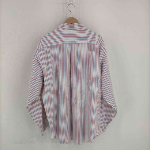ブルックスブラザーズ 346 BROOKS BROTHERS THE ORIGINAL POLO SHIRT ロゴ刺繍 ストライプ BDシャツ メンズ import:XL