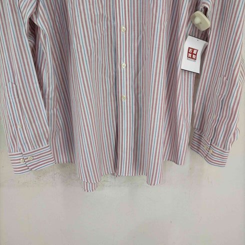 ブルックスブラザーズ 346 BROOKS BROTHERS THE ORIGINAL POLO SHIRT ロゴ刺繍 ストライプ BDシャツ メンズ import:XL