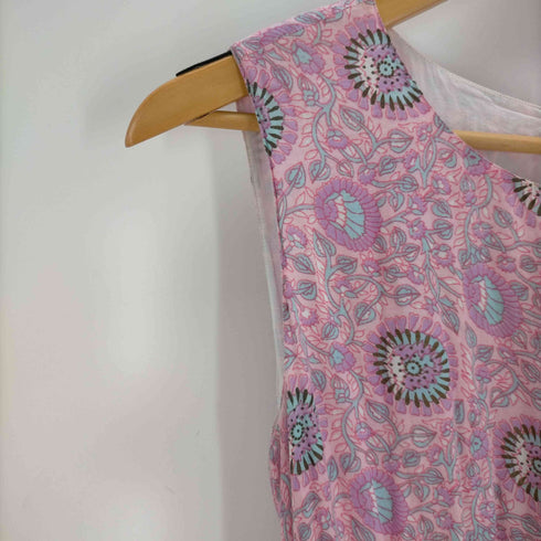 ヌキテパ NE QUITTEZ PAS インド綿 エスニックプリント ティアードワンピース ETHNIC PRINT SLEEVERS DRESS レディース
