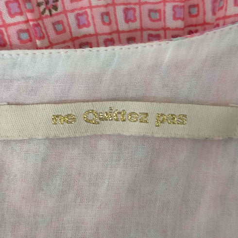 ヌキテパ NE QUITTEZ PAS インド綿 エスニックプリント ティアードワンピース ETHNIC PRINT SLEEVERS DRESS レディース