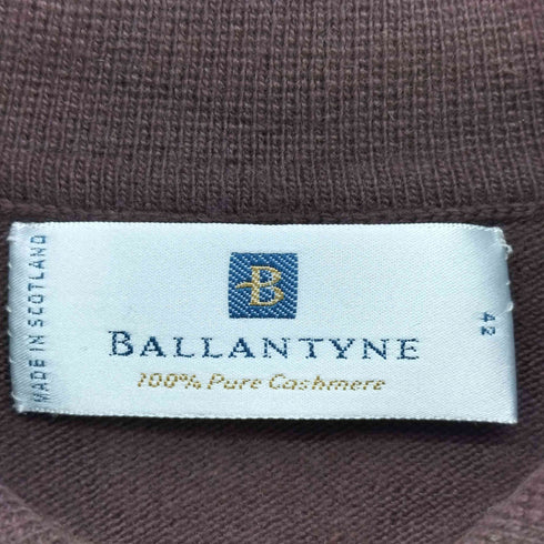 バランタイン BALLANTYNE デザイン刺繍 L/S ポロ ニット セーター メンズ UK:42