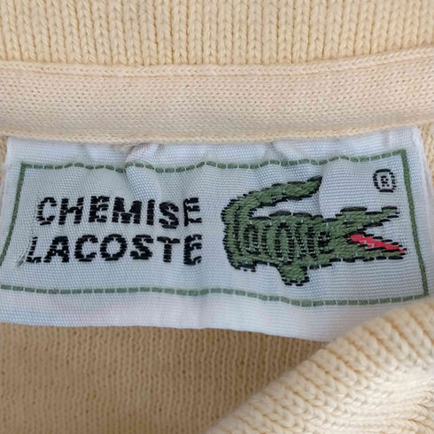 シュミーズ ラコステ CHEMISE LACOSTE 90s ロゴワッペン 長袖ポロシャツ メンズ 4