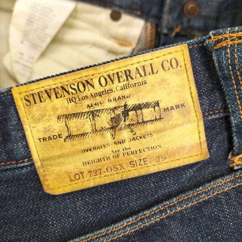 スティーブンソンオーバーオール STEVENSON OVERALL CO. 727-OSX ボタンフライ デニム パンツ メンズ 29