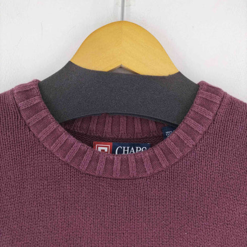 チャップスラルフローレン CHAPS RALPH LAUREN ロゴ刺繍 コットン クルーネックニット メンズ JPN:L