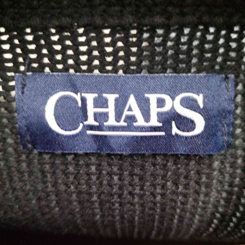 チャップス CHAPS ロゴ刺繍 ハーフジップコットンニット メンズ JPN:XL