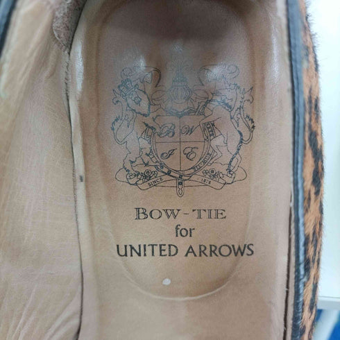 ユナイテッドアローズ UNITED ARROWS BOW-TIE レオパードハラコ シューズ メンズ US:9