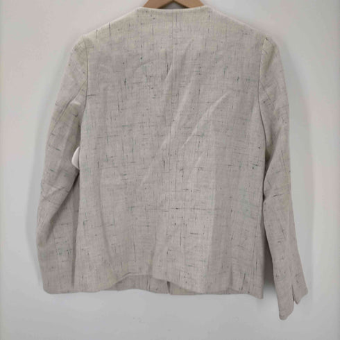デミルクスビームス Demi-Luxe BEAMS ネップツイード ノーカラージャケット レディース JPN:40