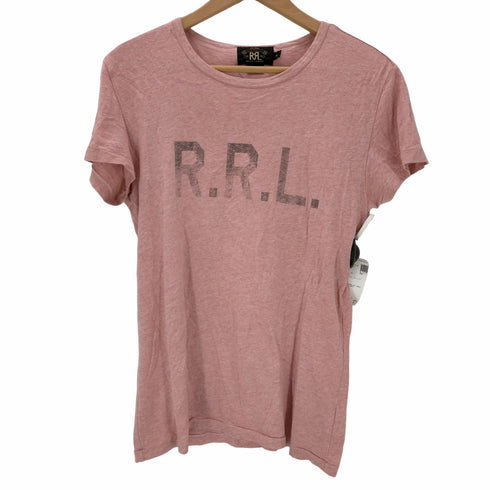 ダブルアールエル ラルフローレン RRL RALPH LAUREN S/S Logo Tube Tee-Black メンズ import:XS