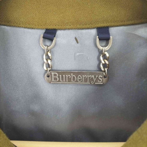 バーバリープローサム BURBERRY PRORSUM 90S 白タグ 裏地チェック 比翼 ジップアップ ウール コート レディース 7AR