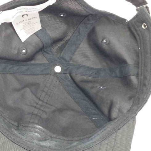 マリーンセル MARINE SERRE Moire Branded Cap 'Black' レディース