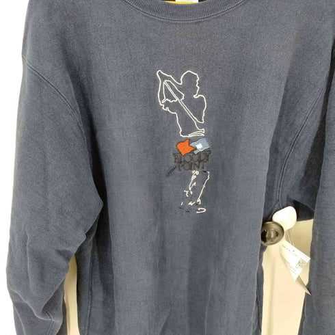 チャンピオン Champion 90S USA製 REVERSE WEAVE クルーネックスウェット BLOODY POINT リバースウィーブ メンズ import:XL