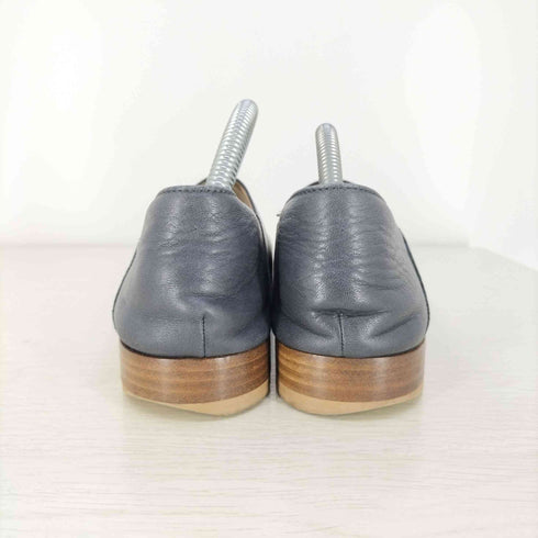 キュー シューズ que shoes プレーン レザー スリッポン レディース JPN:M