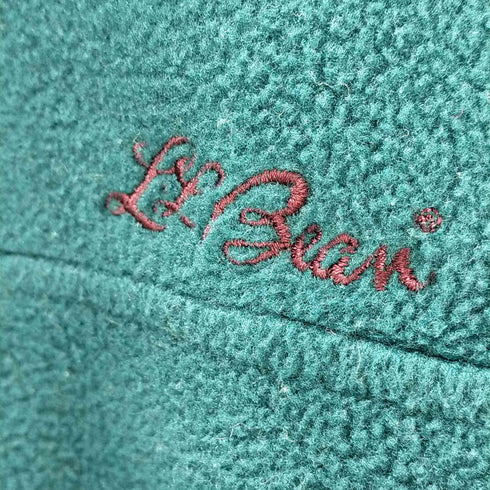 エルエルビーン L.L.Bean 80~90S 筆記ロゴ刺繍 スナップTフリース メンズ import:M