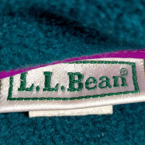 エルエルビーン L.L.Bean 80~90S 筆記ロゴ刺繍 スナップTフリース メンズ import:M